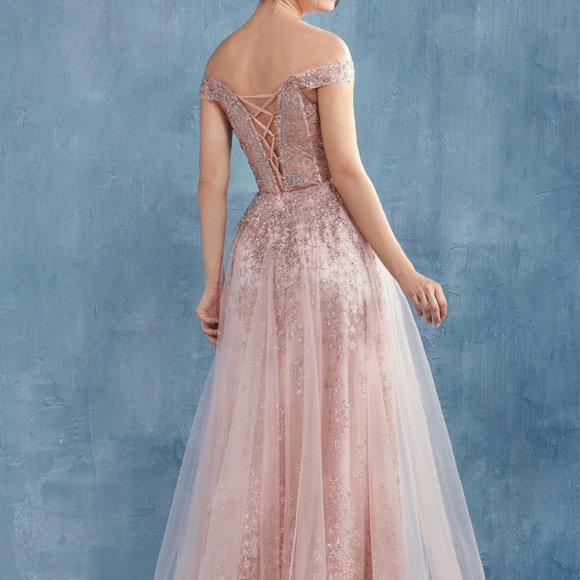 Sweetheart Neck Off Shoulder Prom Dress ALA0870 - Picture 2 of 6